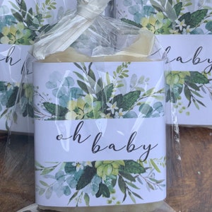 Baby shower favors, baby girl shower favor, baby boy shower favor, soap favor, bridal shower, baby shower, greenery baby shower,wedding