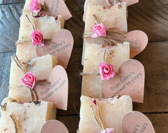 Bridal shower favors, baby shower favor, baby shower favor, soap favor, wedding shower soap favors in bulk,  Rustic,rose baby shower