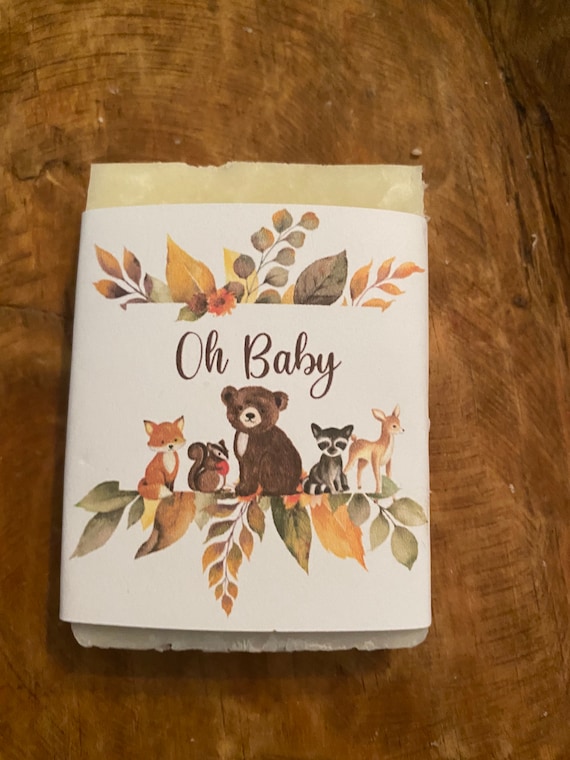 Baby shower favors, baby girl shower favor, baby boy shower favor, soap favor, woodland shower favors, woodland baby shower