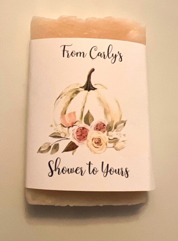 Baby shower favors, baby girl shower favor, baby boy shower favor, soap favor, pumpkin favors