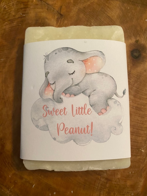 Baby shower favors, baby girl shower favor, baby boy shower favor, soap favor, woodland shower favors, elephant baby shower