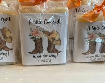 Handmade Soap Favors: Personalized Baby Shower Soaps (1oz)
