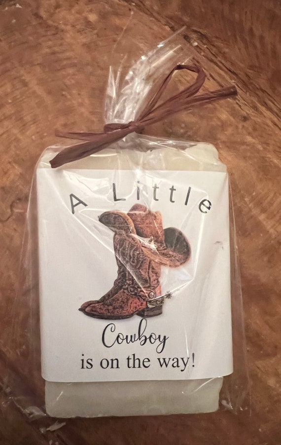 Baby shower favors, 1oz soap favor, baby cowboy shower favor, baby boy shower favor, soap favor,cowboy boots