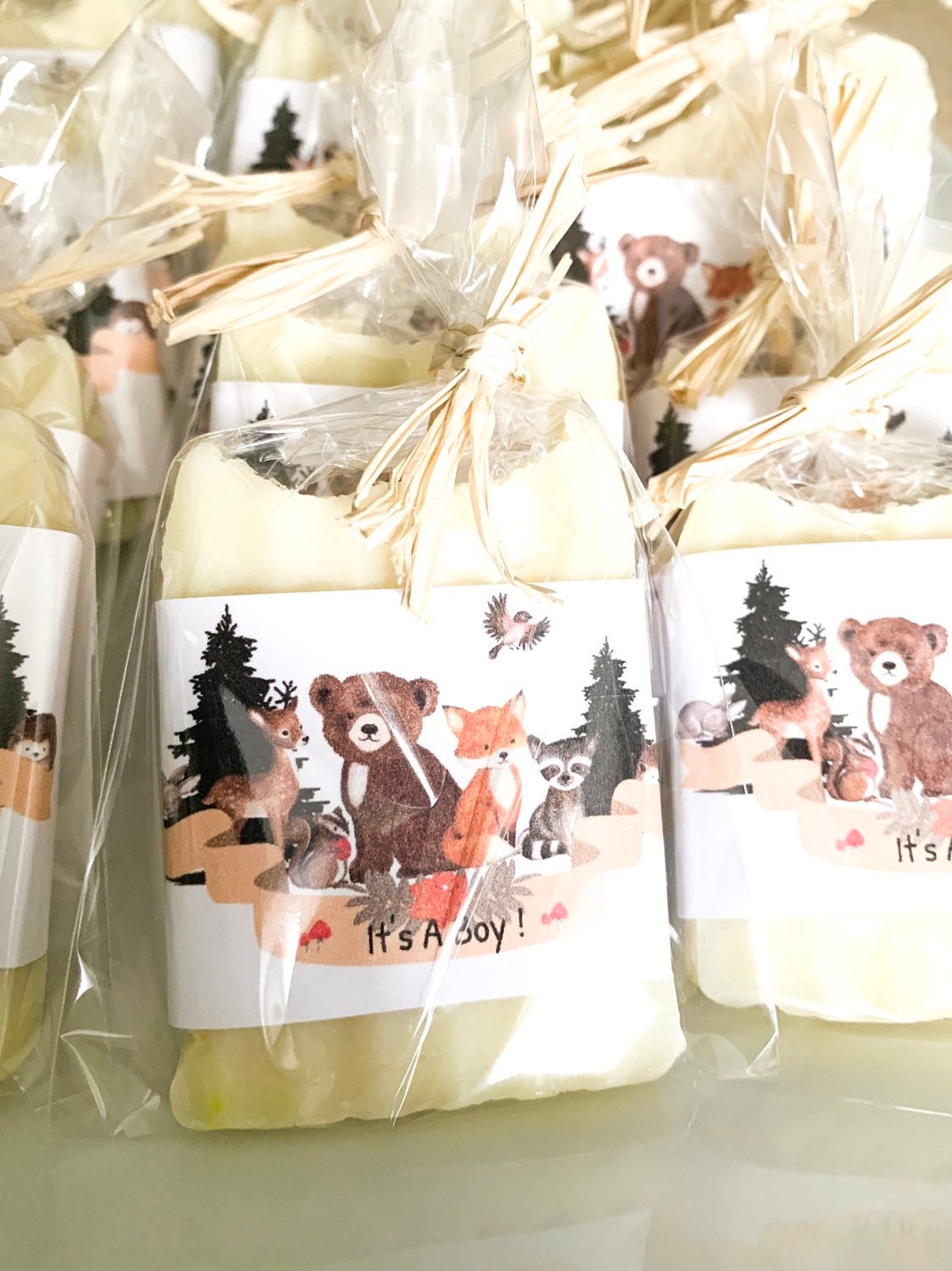 Woodland Label Baby Boy Shower Favor Baby Girl Shower Favor Baby
