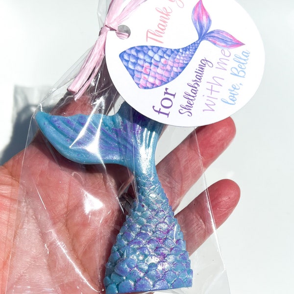 Soap Favors/ Mermaid tail soap / Birthday Favors/  Mermaid party/shower/ Party Favors/Affordable favors