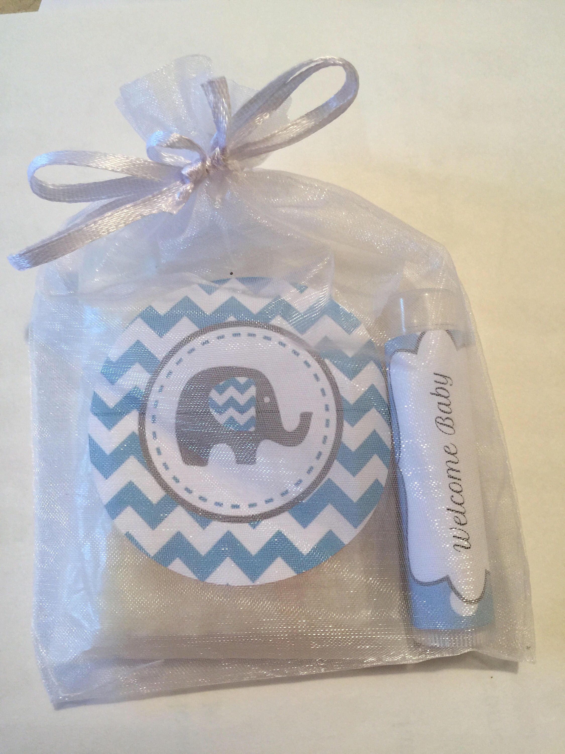 Baby Boy Shower favor/ soap and lip balm Favor /13 favors