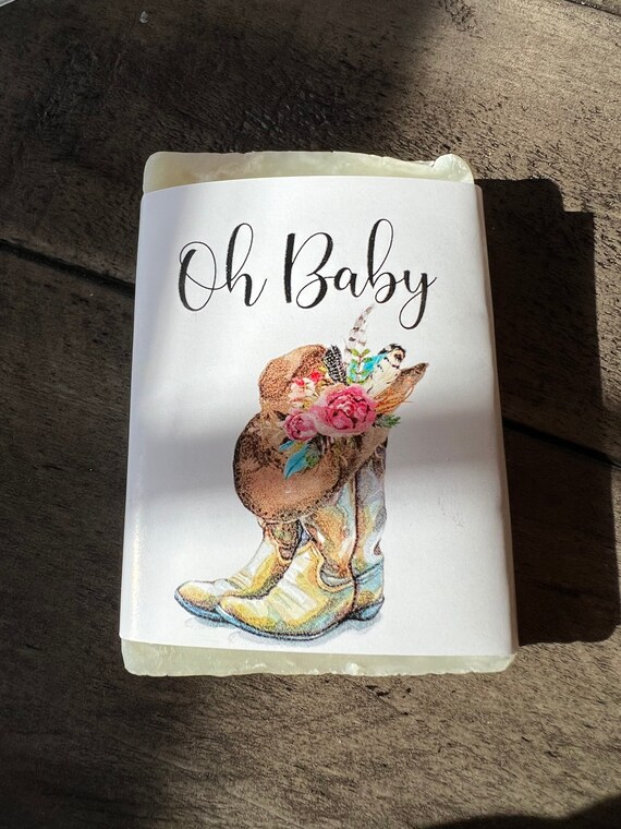 Baby shower favors, 1oz soap favor, baby girl shower favor,cowgirl shower , cowgirl favor, soap favor,