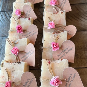 Baby  shower favors,  2oz baby shower favor, party favors,floral shower favor, soap favor,