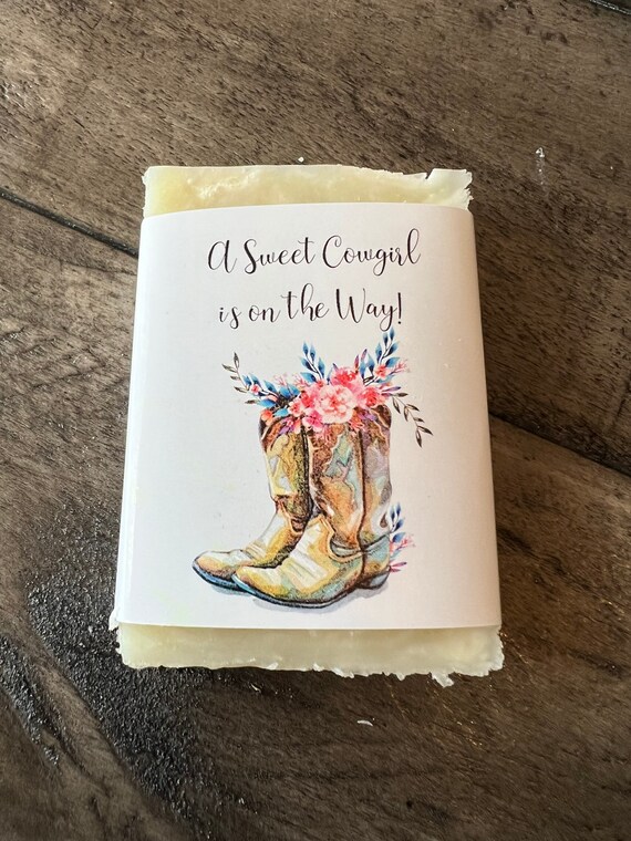 Baby shower favors, 1oz soap favor, baby girl shower favor,cowgirl shower , cowgirl favor, soap favor,