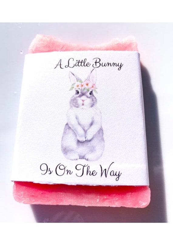 Baby shower favors, baby girl shower favor, baby boy shower favor, soap favor, bunny favors