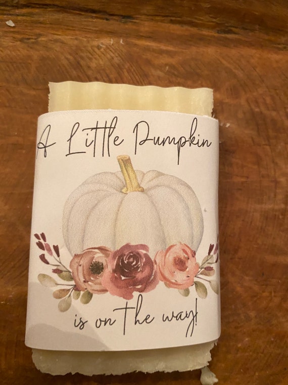 Baby shower favors, baby girl shower favor, baby boy shower favor, soap favor, pumpkin favors