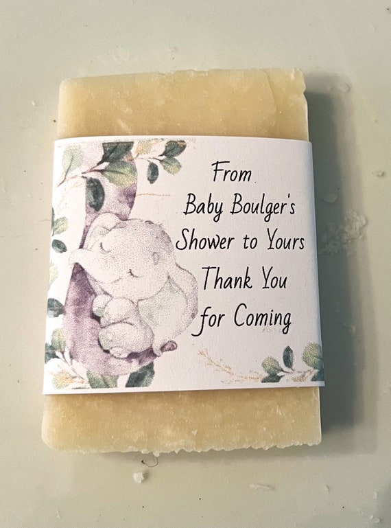 Baby shower favors, baby girl shower favor, baby boy shower favor, soap favor, gender neutral baby shower, greenery baby shower