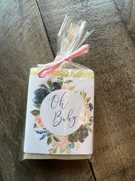 Baby shower favors, baby girl shower favor, baby boy shower favor, soap favor, gender neutral baby shower, greenery baby shower