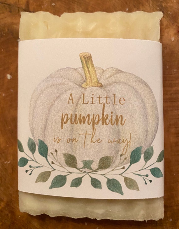 Baby shower favors, baby girl shower favor, baby boy shower favor, fall shower favors, pumpkin favors,soap favor