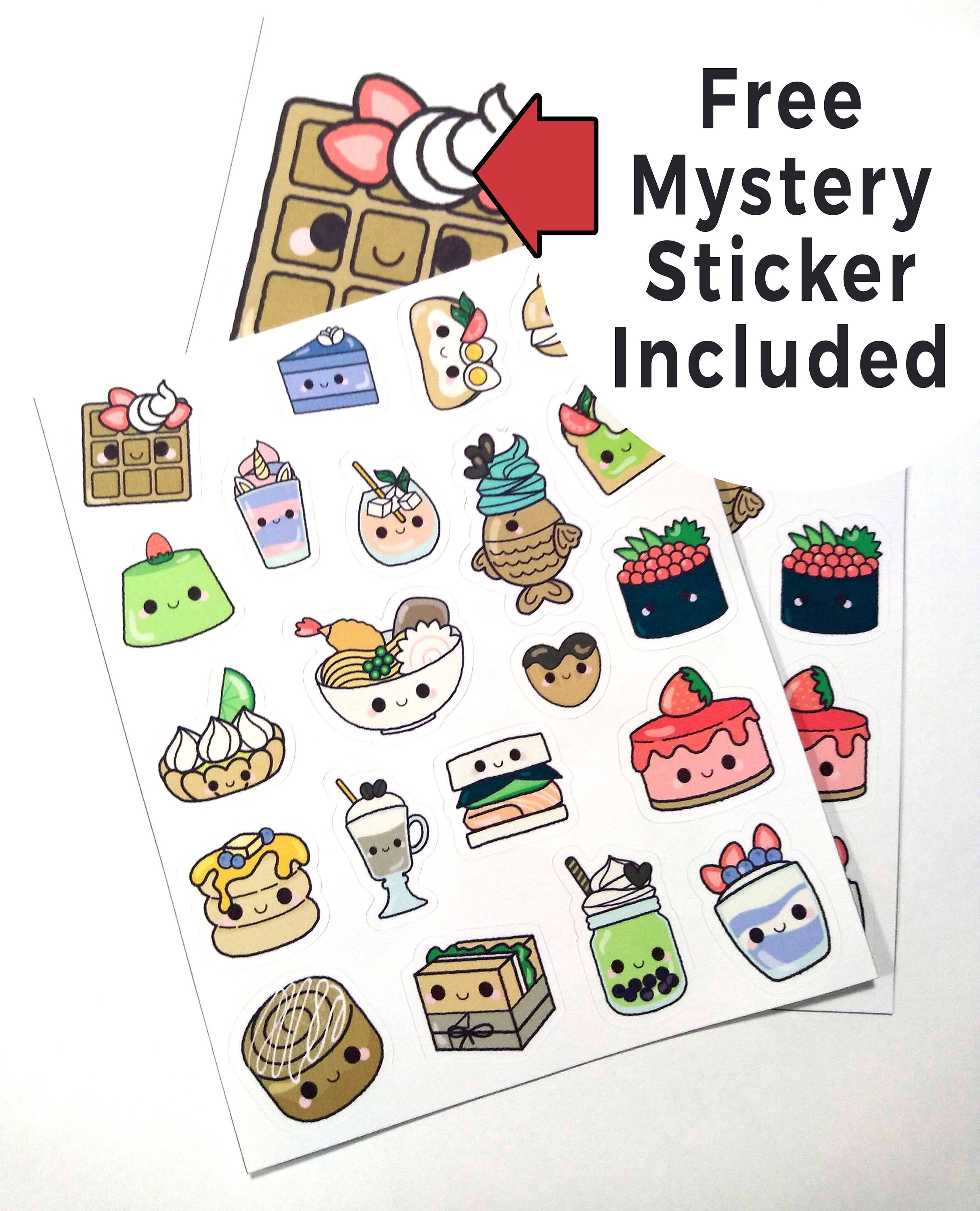 kawaii food sticker sheets planner stickers etsy india