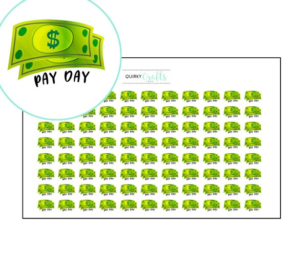 Pay Day Planner Stickers | Etsy