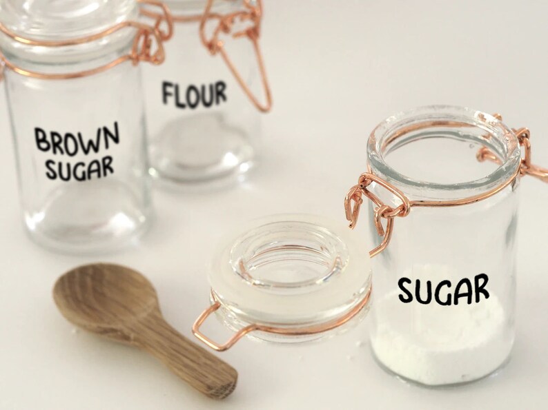 Canister Labels Pantry organizer vinyl decals image 0