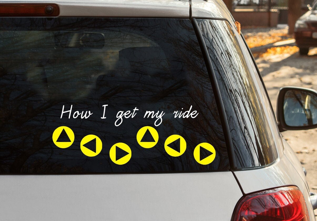 Zelda Epona song vinyl decal - Ocarina of time, Link, sticker