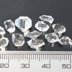 herkimer diamond crystals 7-9mm set of 12 natural double terminated quartz stones A grade clear gemstones meditation stones healing crystals imagem 4