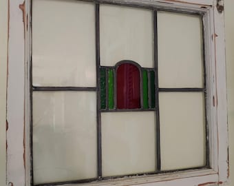 Vintage leaded stain glass window, Stain glass, Stain glass window, Vintage window, Leaded glass, Vintage glass collector, Vintage wall art