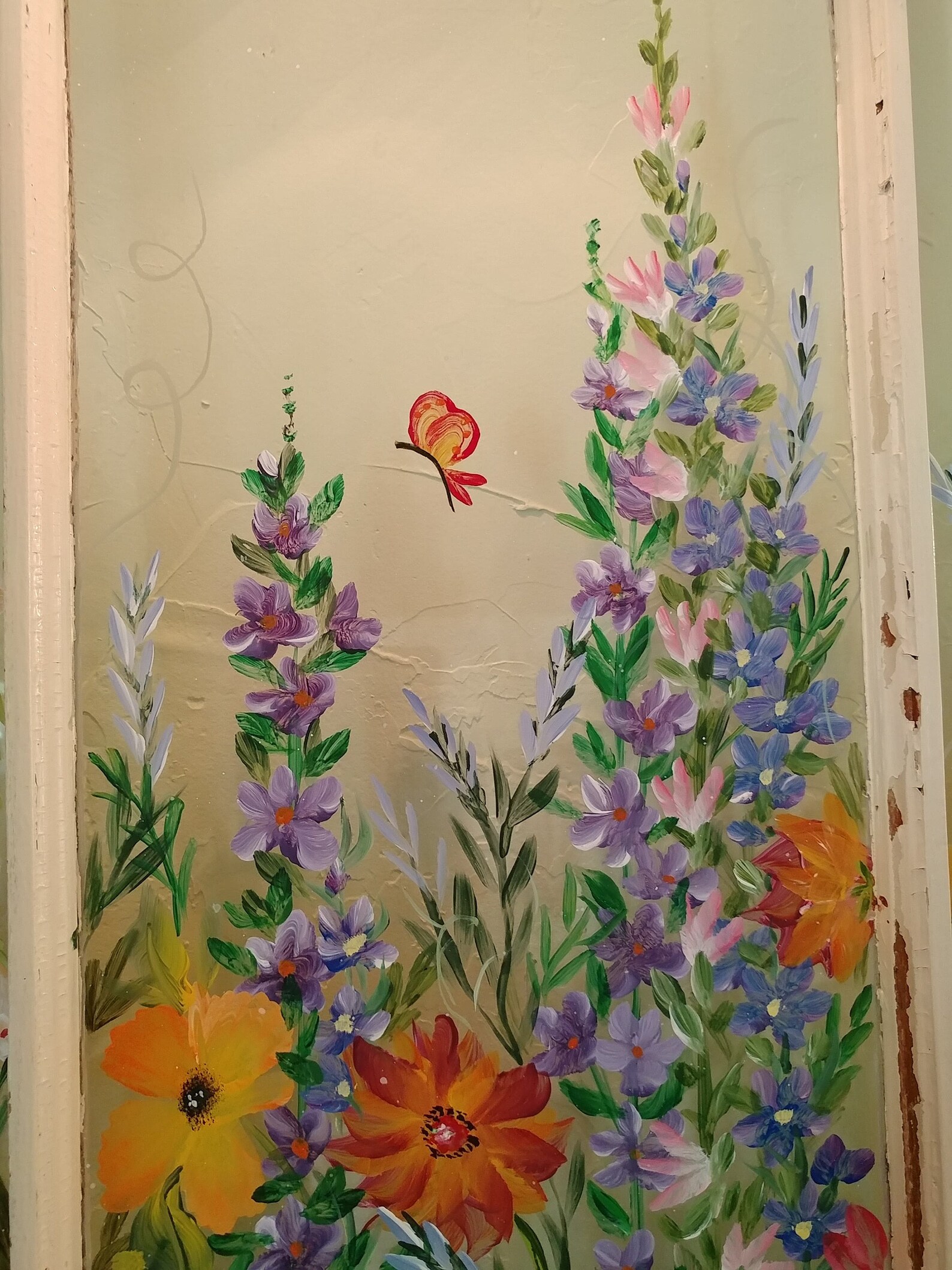 Painted Window Ideas From Custom Orders Window Pane Art | Etsy