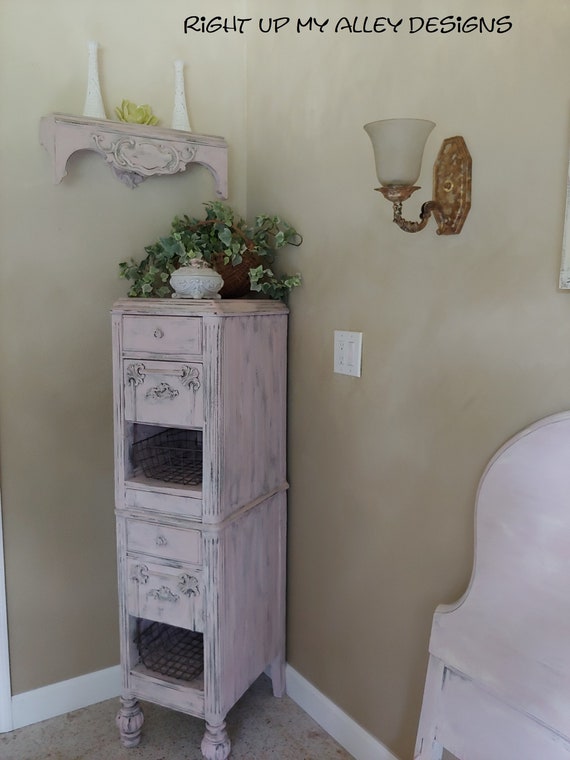 Footboard Bench 1940 Antique Bedroom Set Annie Sloan Painted Furniture Shabby Chic Decor Pink Bedroom Set Repurposed Florida Furniture