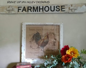 Farmhouse wall decor FL, Farmhouse sign,Farmhouse decor,Vintage wood sign,Wedding gift,Housewarming,First Home,Shabby chic,Personalized sign