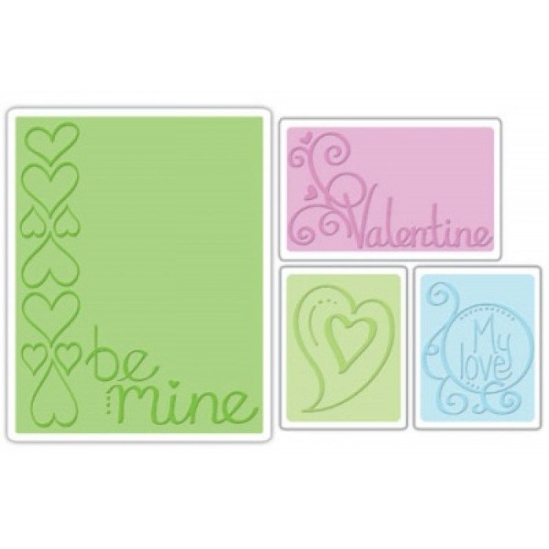 SIZZIX EMBOSSING FOLDERS - TIM HOLTZ - 2 FOLDERS PER PACKAGES - RETIRED - NEW
