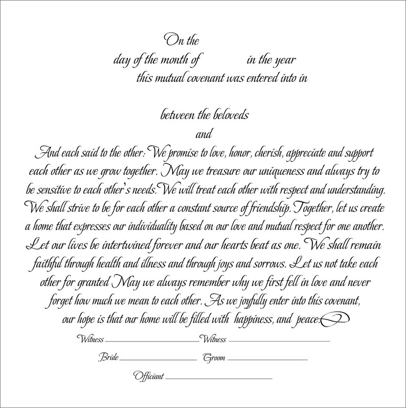 Printable Ketubah digital file Ketubah text fill-in included | Etsy