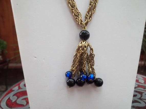 Very Pretty Vintage Gold plated Multi Chain with … - image 2