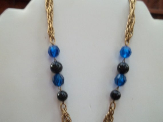 Very Pretty Vintage Gold plated Multi Chain with … - image 3