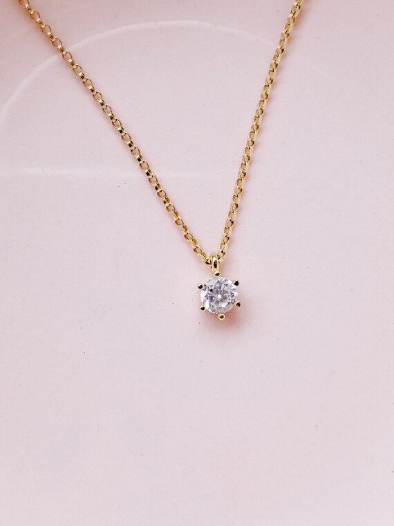 Small Cubic Zirconia Necklace Hotsell 