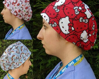 Hello Kitty Scrub Hats - Etsy UK