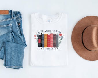 Classical Conversations Floral Book T-shirt