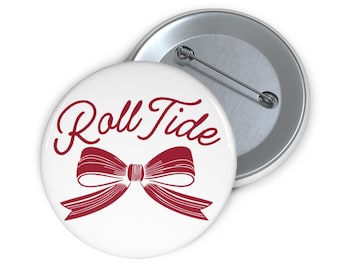 Roll Tide Alabama Bow Pin Button