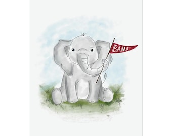 Alabama football nursery print (Digital Download)