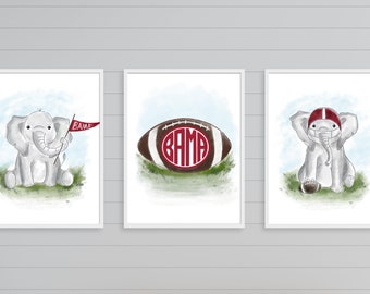 Alabama Baby Elephant (Digital Print)