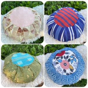 Zafu Meditation Cushion Pillow Wool Filled