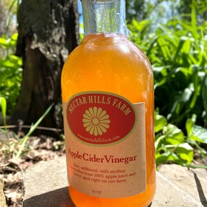 Artisanal raw and unfiltered Apple Cider Vinegar