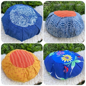 Zafu Meditation Cushion Pillow Wool Filled