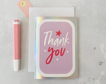 Thank you card - Thank you so much - To say thanks card - Thank you note - key worker thank you card - Just to say card