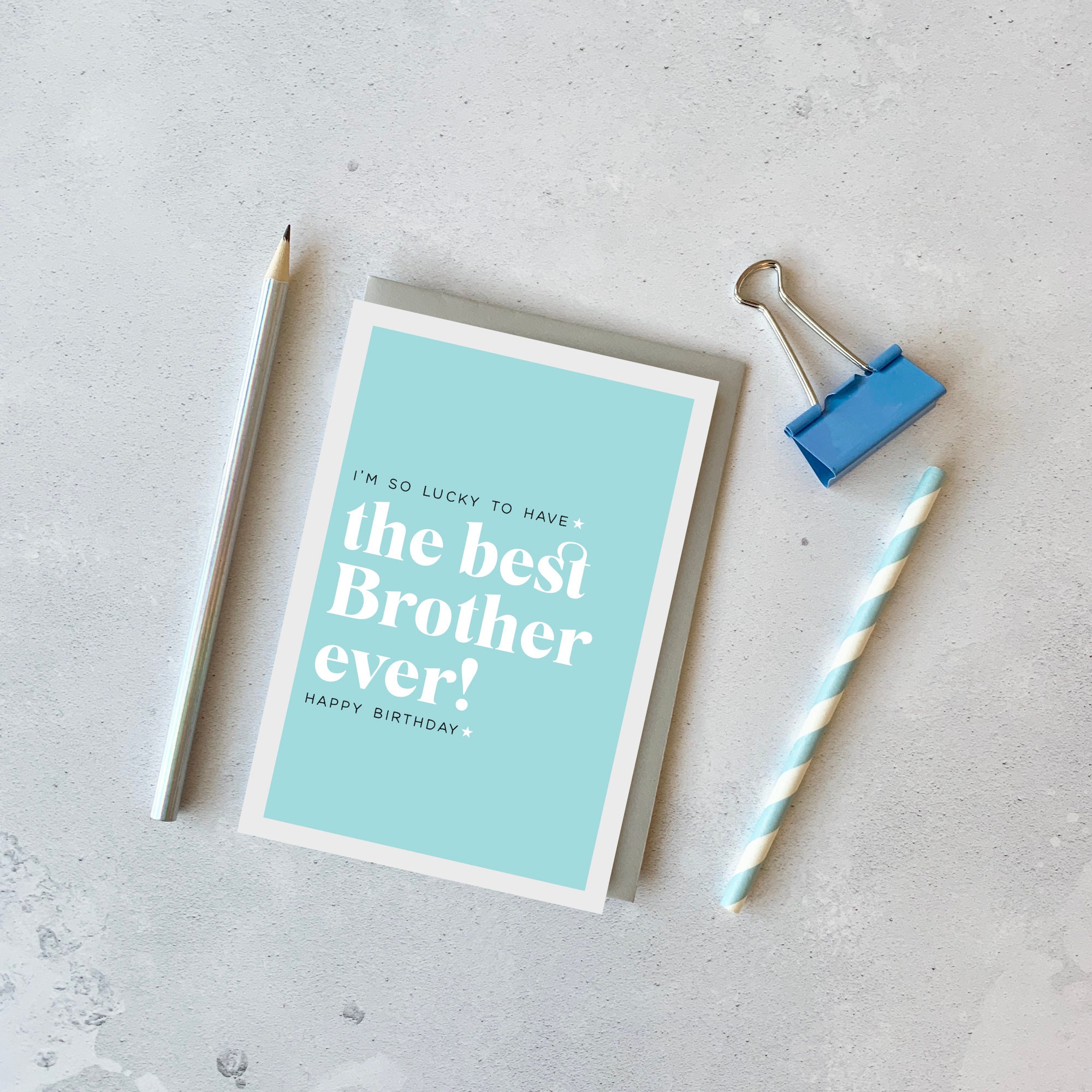 Brother Birthday Card Best Brother Ever Card Birthday Card - Etsy UK