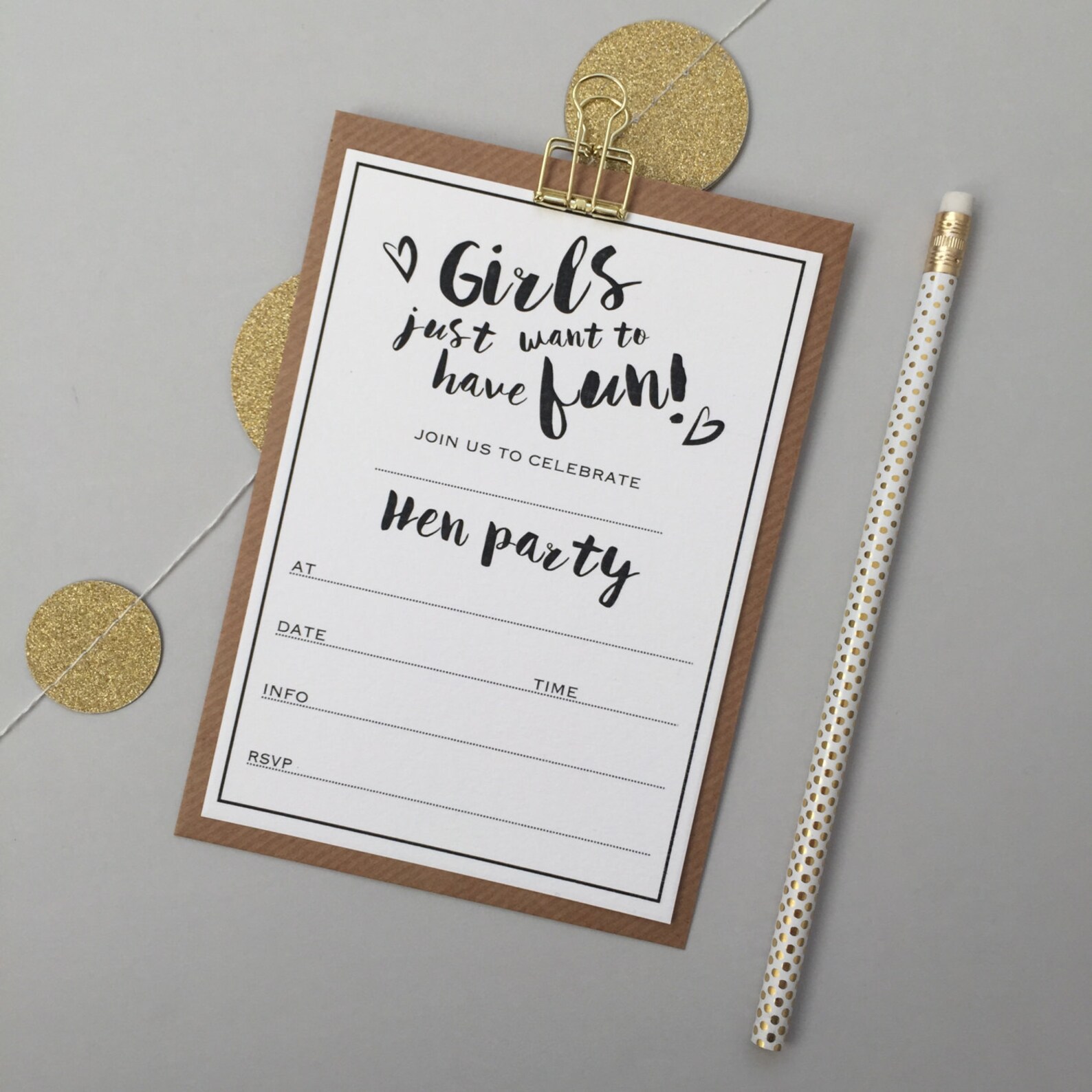 Hen Party Invitations Hen Party Invites Pack Pack of Hen Etsy UK