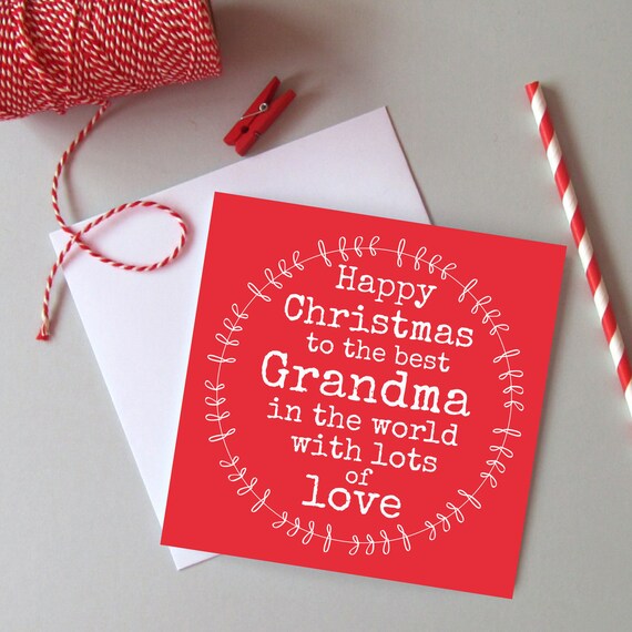Carte De Noel De Mamie Carte De Noel Pour Carte De Etsy Carte De Noel De Mamie Carte De Noel Pour Carte De Etsy