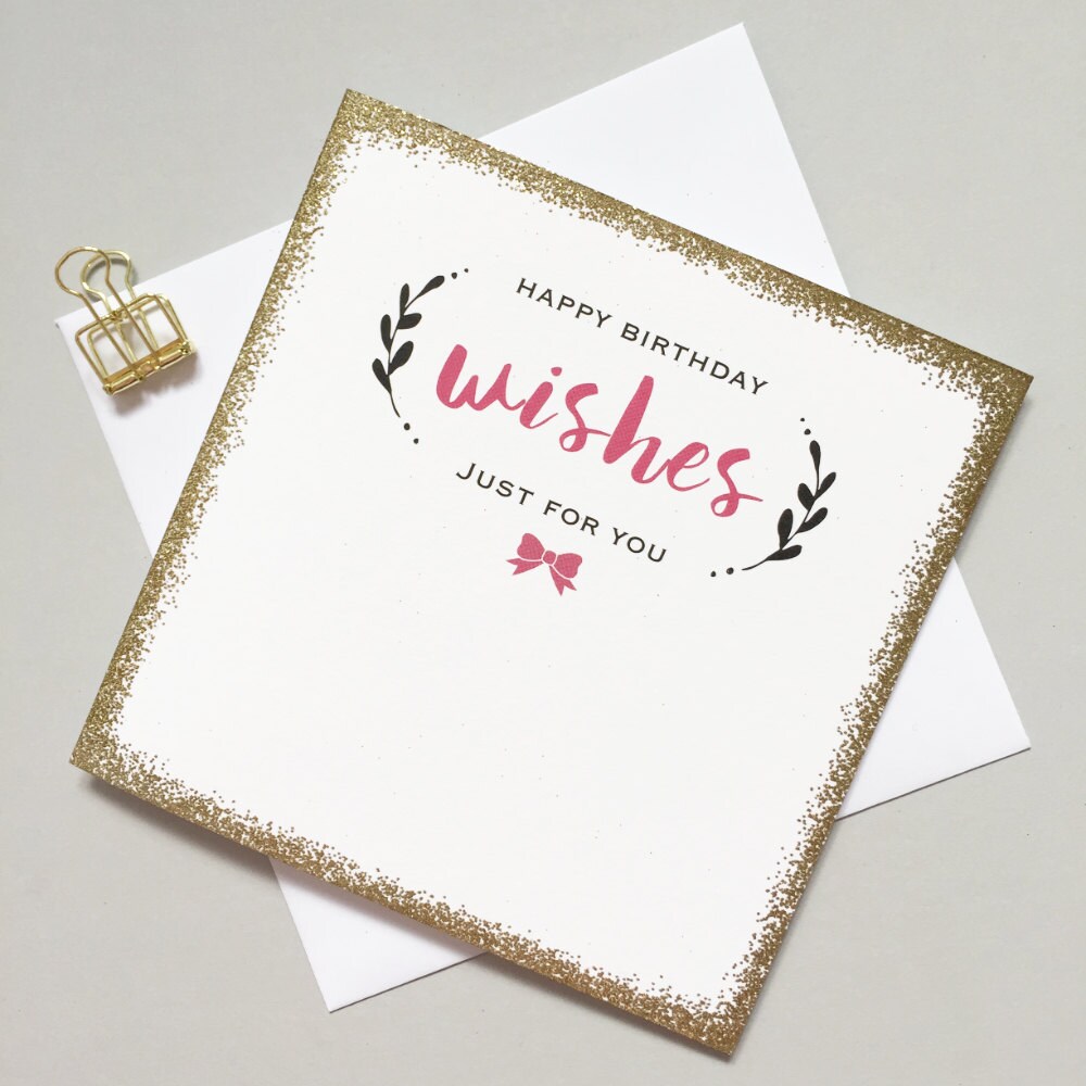 Rush Design Female Birthday Card - Happy Birthday Card With 'Birthday - View #2