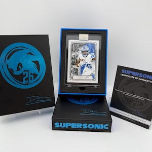Jahmyr Gibbs, Supersonic, Detroit Lions aangepaste ruilkaart