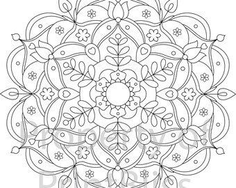 10 Flower Mandala Printable Coloring Pages for Relaxation and Creativity