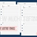 Printed Personal Size Month on Two Pages MONDAY-SUNDAY - Etsy
