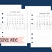 Printed Personal Size Month on Two Pages MONDAY-SUNDAY - Etsy