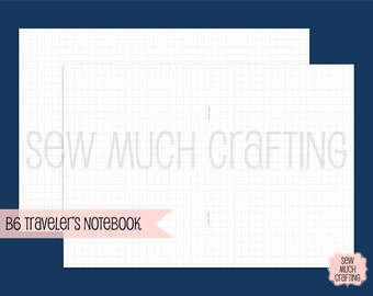 Traveler's Notebook B6 Size Grid Inserts
